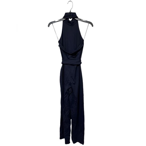 NWT Susana Monaco | Midnight Mock Open Back 32” Jumpsuit S - Picture 5 of 12